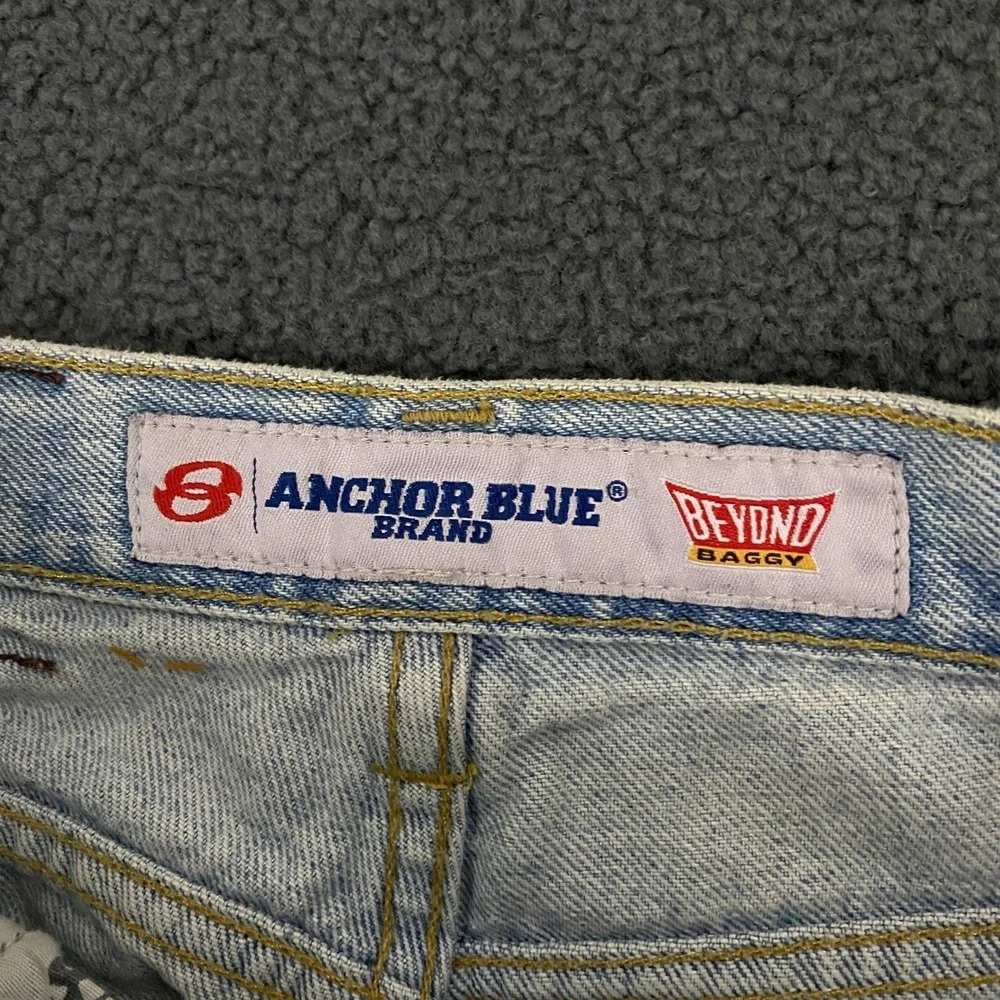VTG Y2K Anchor Blue Beyond Baggy Jeans FITS 32x30 Blue Relaxed Skater Wide Leg